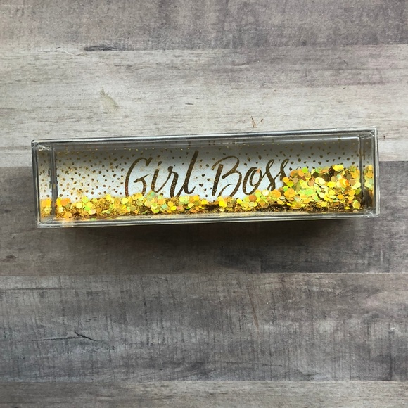 office envy Other - Girl Boss Glitter Office Envy Floating Paperweight